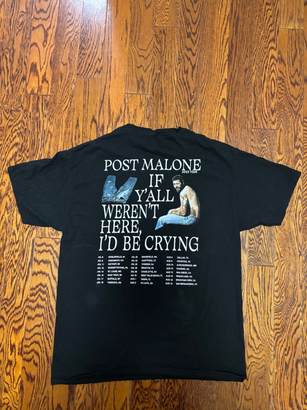 Post Malone Black Tour T shirt Size: Large - Picture 4 of 5